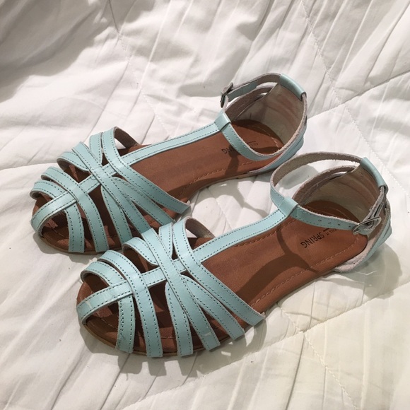 Call It Spring Sandals in Sky Blue - Picture 3 of 10